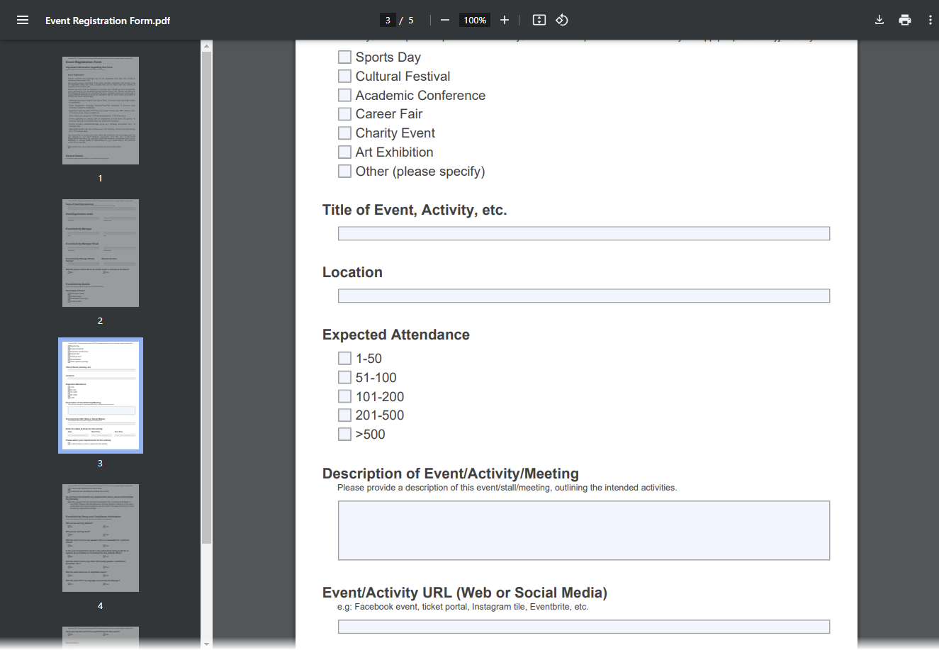 Render JSON form as a PDF